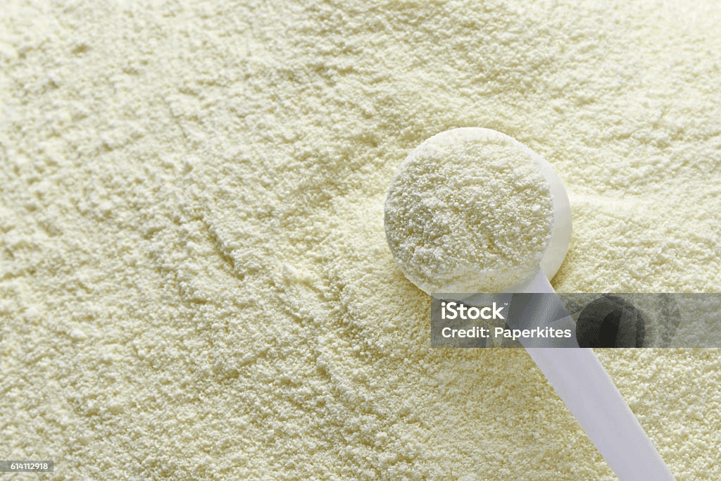 Close-up of dairy whitener powder